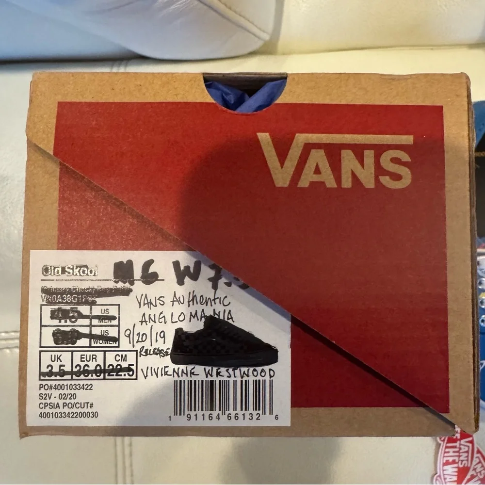 🎯SOLD🎯 Vans Authentic Vivienne Westwood “Anglomania” Men’s 6 or Ladies 7.5 NWT - Picture 15 of 16